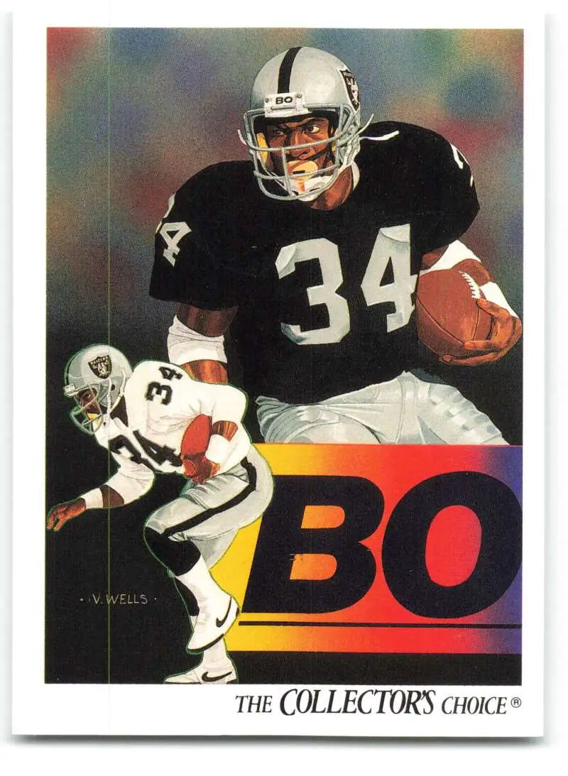 1991 Upper Deck #93 Bo Jackson NM-MT Los Angeles Raiders Football Card - Football Card Single