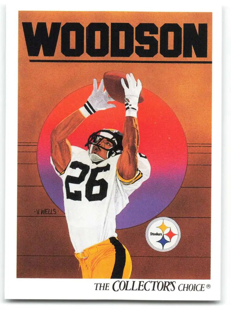 1991 Upper Deck #98 Rod Woodson NM-MT Pittsburgh Steelers Football Card - Football Card Single