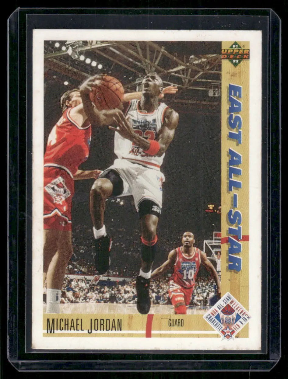 Michael Jordan 1991-92 Upper Deck East All-Star basketball card front view