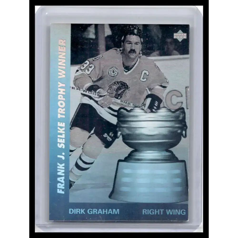 1991 Upper Deck #AW8 Dirk Graham NM-MT Chicago Blackhawks Hockey Card - Hockey Card Single