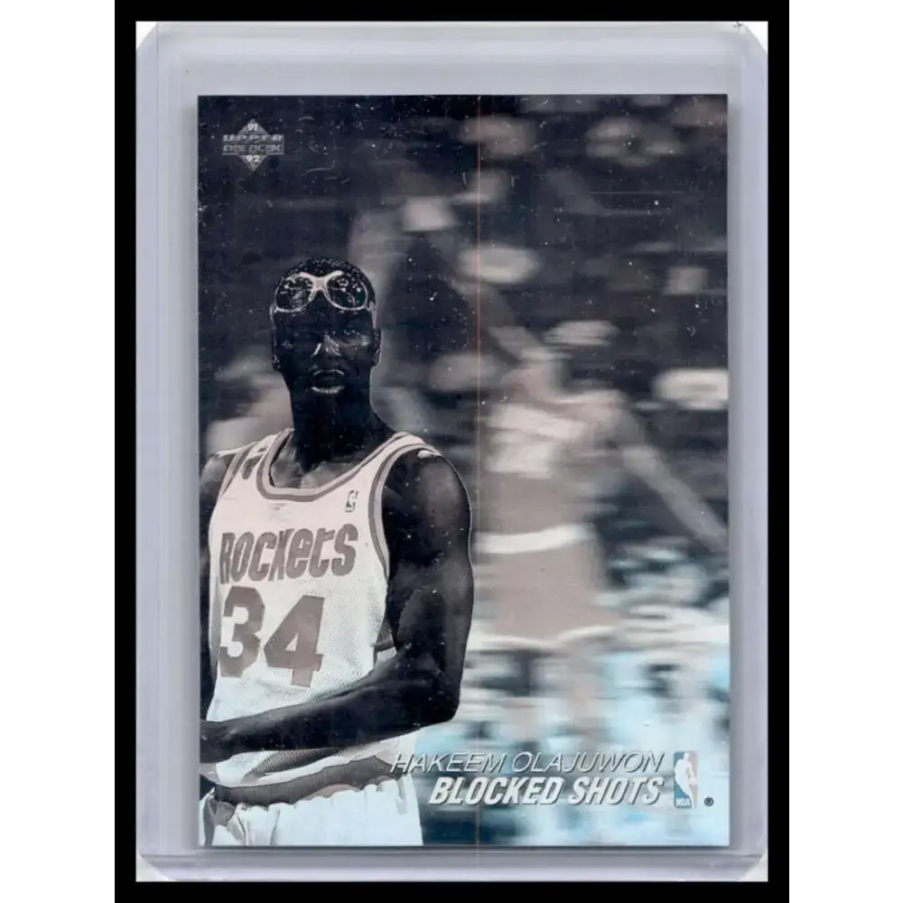 1991 Upper Deck #AW8 Hakeem Olajuwon NM-MT Houston Rockets Basketball Card - Basketball Card Single