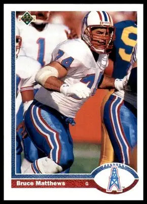 1991 Upper Deck Bruce Matthews 295 Houston Oilers