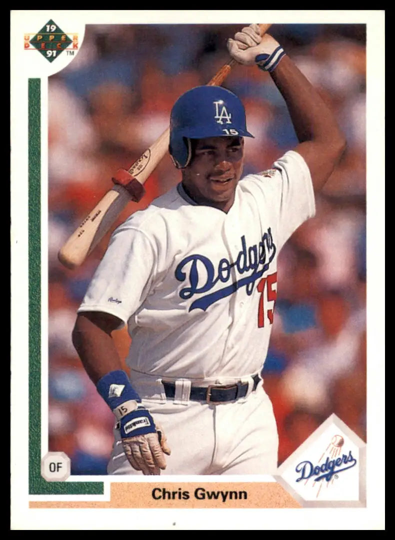 1991 Upper Deck Chris Gwynn 560 Los Angeles Dodgers NM - Baseball Card Single