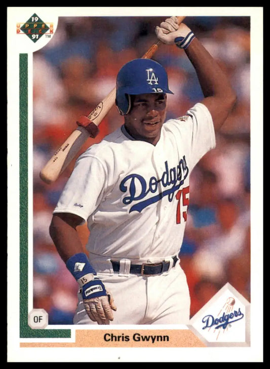 1991 Upper Deck Chris Gwynn 560 Los Angeles Dodgers NM - Baseball Card Single
