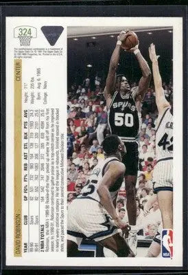 1991 Upper Deck David Robinson #324 Basketball - Basketball Card Single