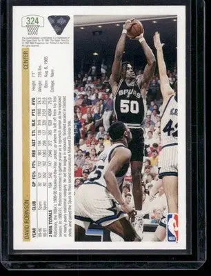 1991 Upper Deck David Robinson #324 Basketball - Basketball Card Single