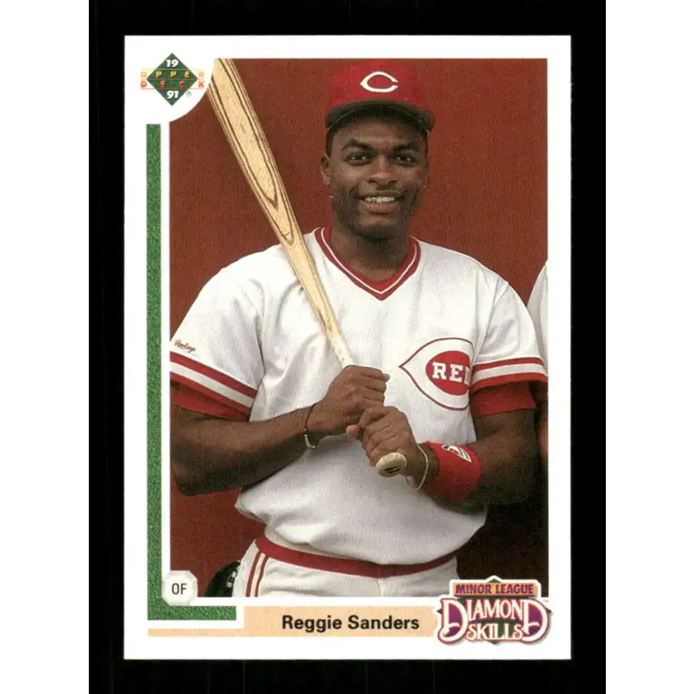 1991 Upper Deck Final Edition #11 Reggie Sanders EX Excellent Cincinnati Reds Baseball Card - Baseball Card