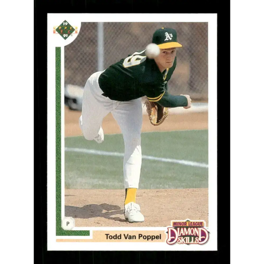 1991 Upper Deck Final Edition #12 Todd Van Poppel EX Excellent Oakland Athletics Baseball Card - Baseball Card