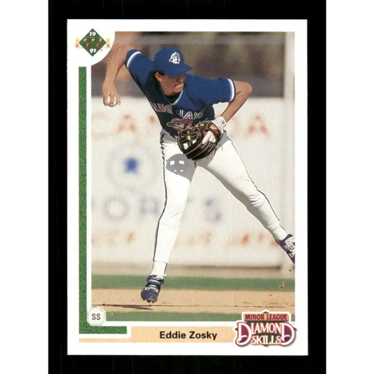 1991 Upper Deck Final Edition #14 Eddie Zosky EX Excellent Toronto Blue Jays Baseball Card - Trading Cards