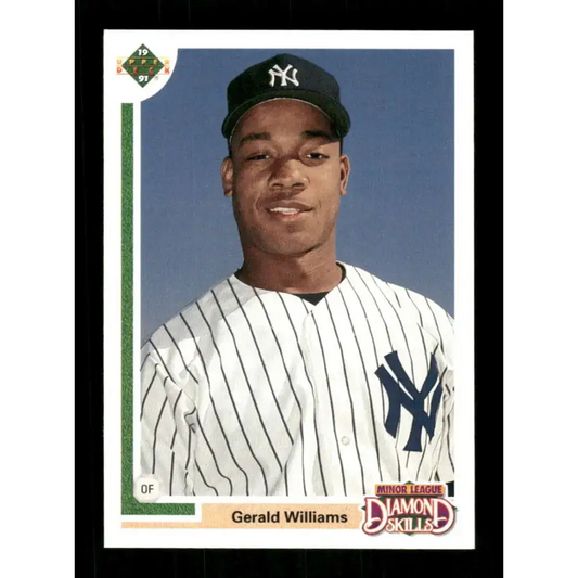 1991 Upper Deck Final Edition #15 Gerald Williams EX Excellent RC Rookie New York Yankees Baseball Card - Baseball Card