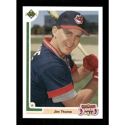1991 Upper Deck Final Edition #17 Jim Thome EX Excellent RC Rookie Cleveland Indians Baseball Card - Trading Cards
