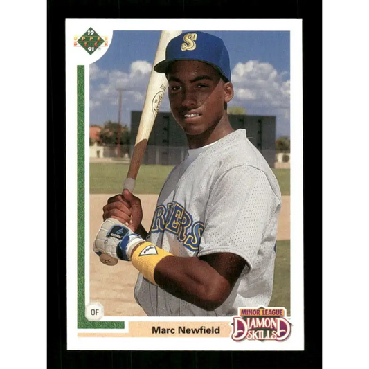 1991 Upper Deck Final Edition #18 Marc Newfield EX Excellent RC Rookie Seattle Mariners Baseball Card - Baseball Card