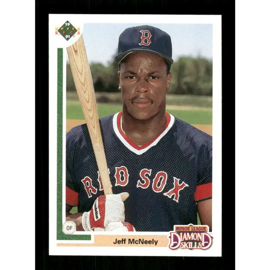 1991 Upper Deck Final Edition #20 Jeff McNeely EX Excellent RC Rookie Boston Red Sox Baseball Card - Baseball Card
