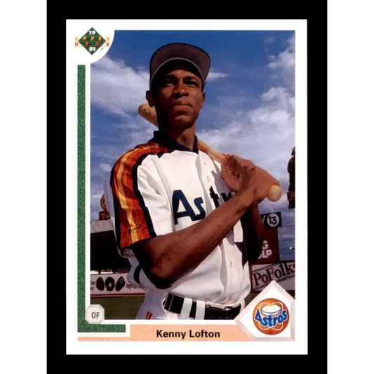 1991 Upper Deck Final Edition #24 Kenny Lofton EX Excellent RC Rookie Houston Astros Baseball Card - Baseball Card