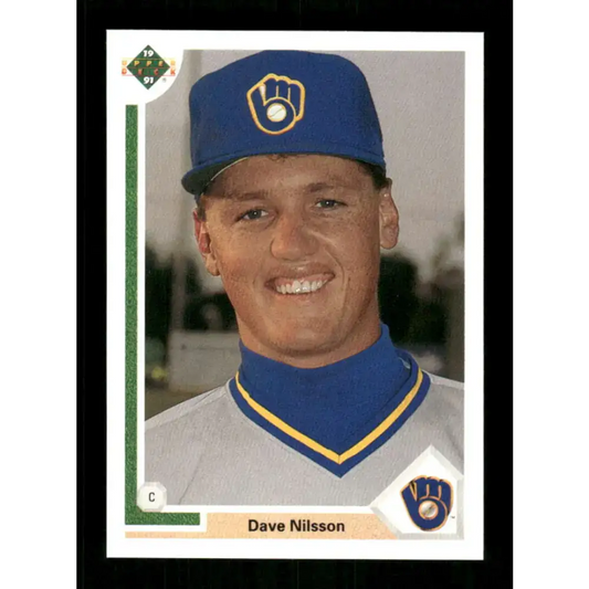 1991 Upper Deck Final Edition #25 Dave Nilsson EX Excellent RC Rookie Milwaukee Brewers Baseball Card - Baseball Card