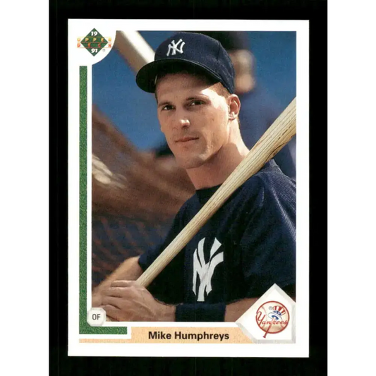 1991 Upper Deck Final Edition #35 Mike Humphreys EX Excellent RC Rookie New York Yankees Baseball Card - Baseball Card