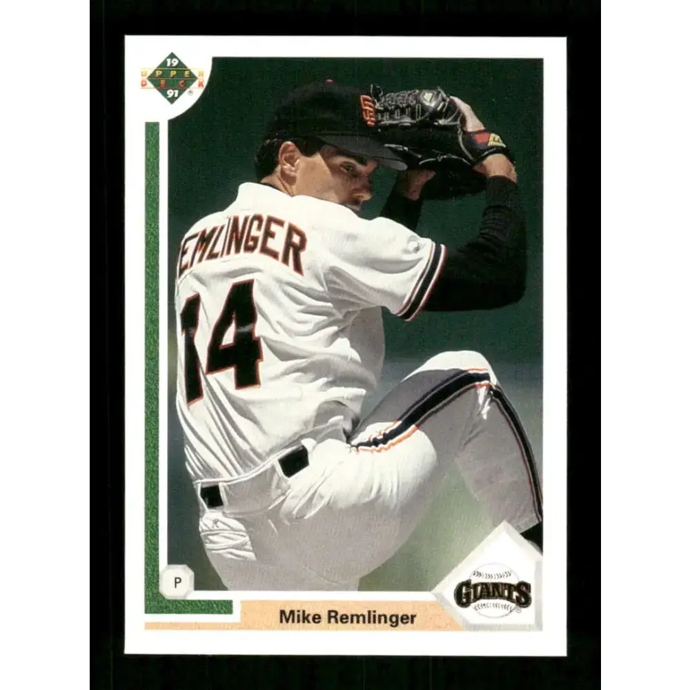 1991 Upper Deck Final Edition #36 Mike Remlinger EX Excellent San Francisco Giants Baseball Card - Baseball Card Single