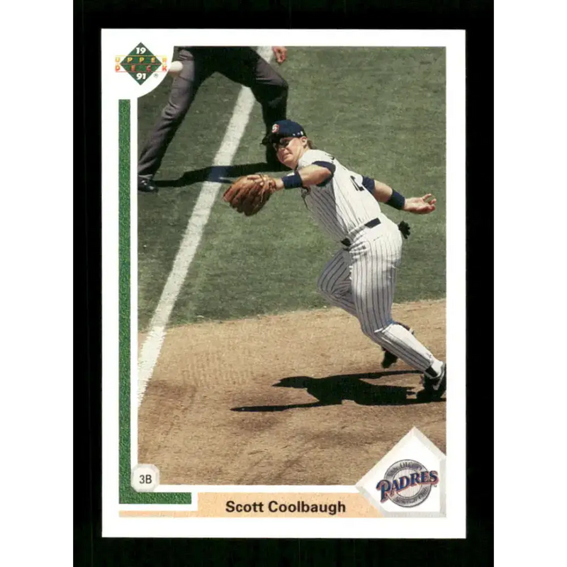 1991 Upper Deck Final Edition #37 Scott Coolbaugh EX Excellent San Diego Padres Baseball Card - Baseball Card Single