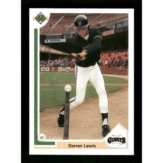1991 Upper Deck Final Edition #38 Darren Lewis EX Excellent San Francisco Giants Baseball Card - Baseball Card