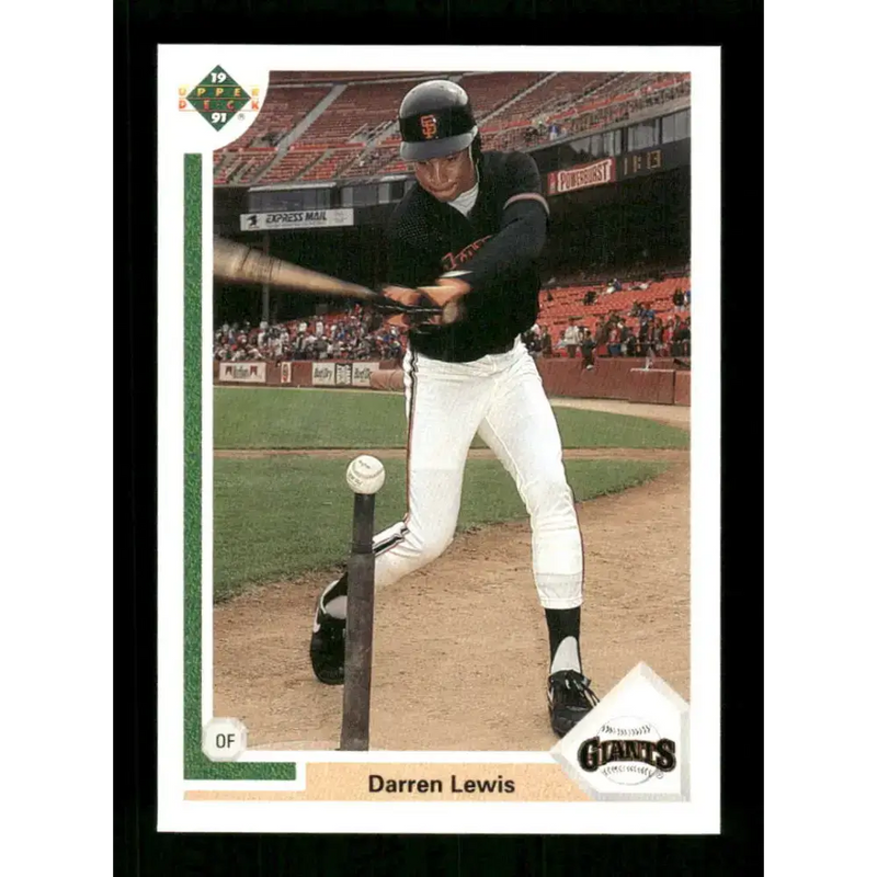 1991 Upper Deck Final Edition #38 Darren Lewis EX Excellent San Francisco Giants Baseball Card - Baseball Card Single