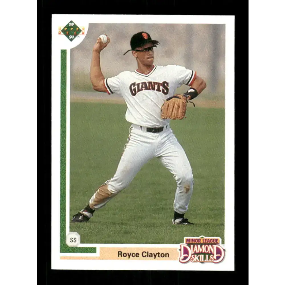 1991 Upper Deck Final Edition #4 Royce Clayton EX Excellent San Francisco Giants Baseball Card - Baseball Card Single