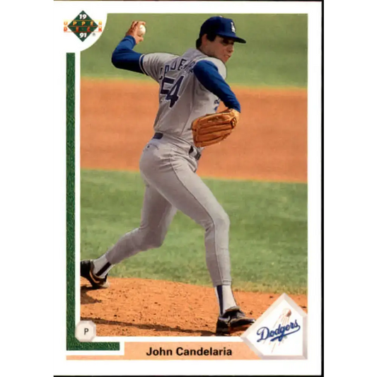 1991 Upper Deck Final Edition #40 John Candelaria EX Excellent Los Angeles Dodgers Baseball Card - Baseball Card