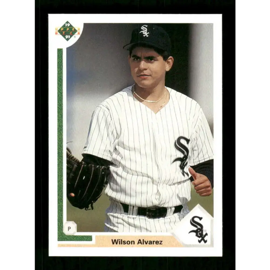 1991 Upper Deck Final Edition #42 Wilson Alvarez EX Excellent Chicago White Sox Baseball Card - Trading Card