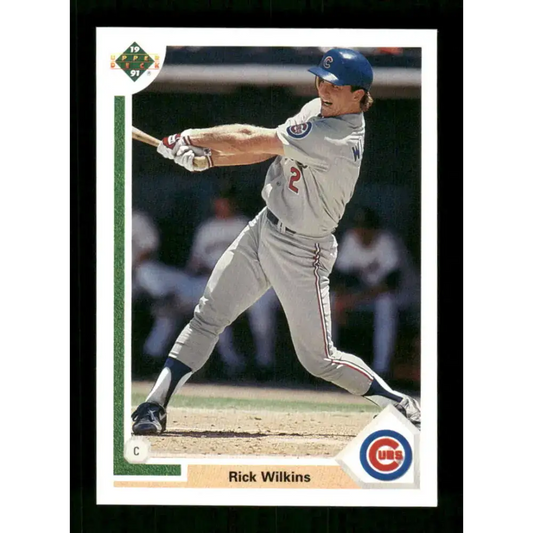 1991 Upper Deck Final Edition #46 Rick Wilkins EX Excellent RC Rookie Chicago Cubs Baseball Card - Baseball Card