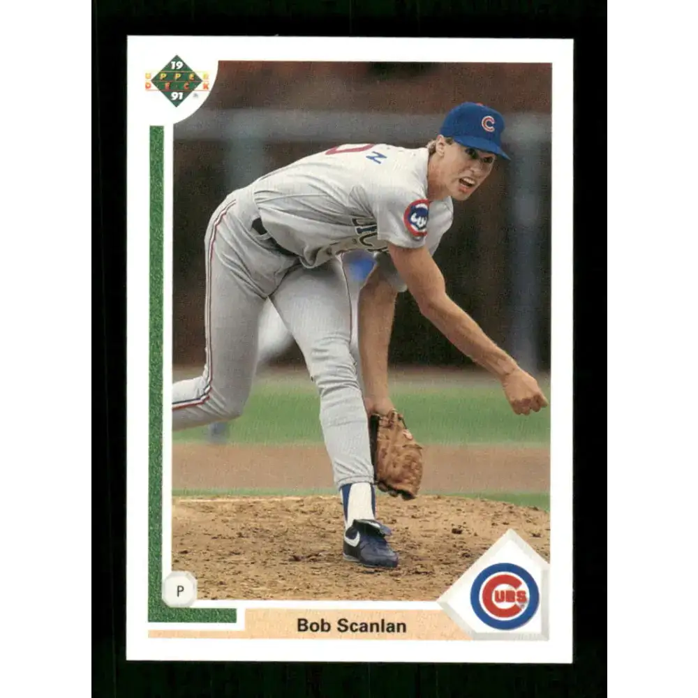1991 Upper Deck Final Edition #48 Bob Scanlan EX Excellent RC Rookie Chicago Cubs Baseball Card - Baseball Card Single