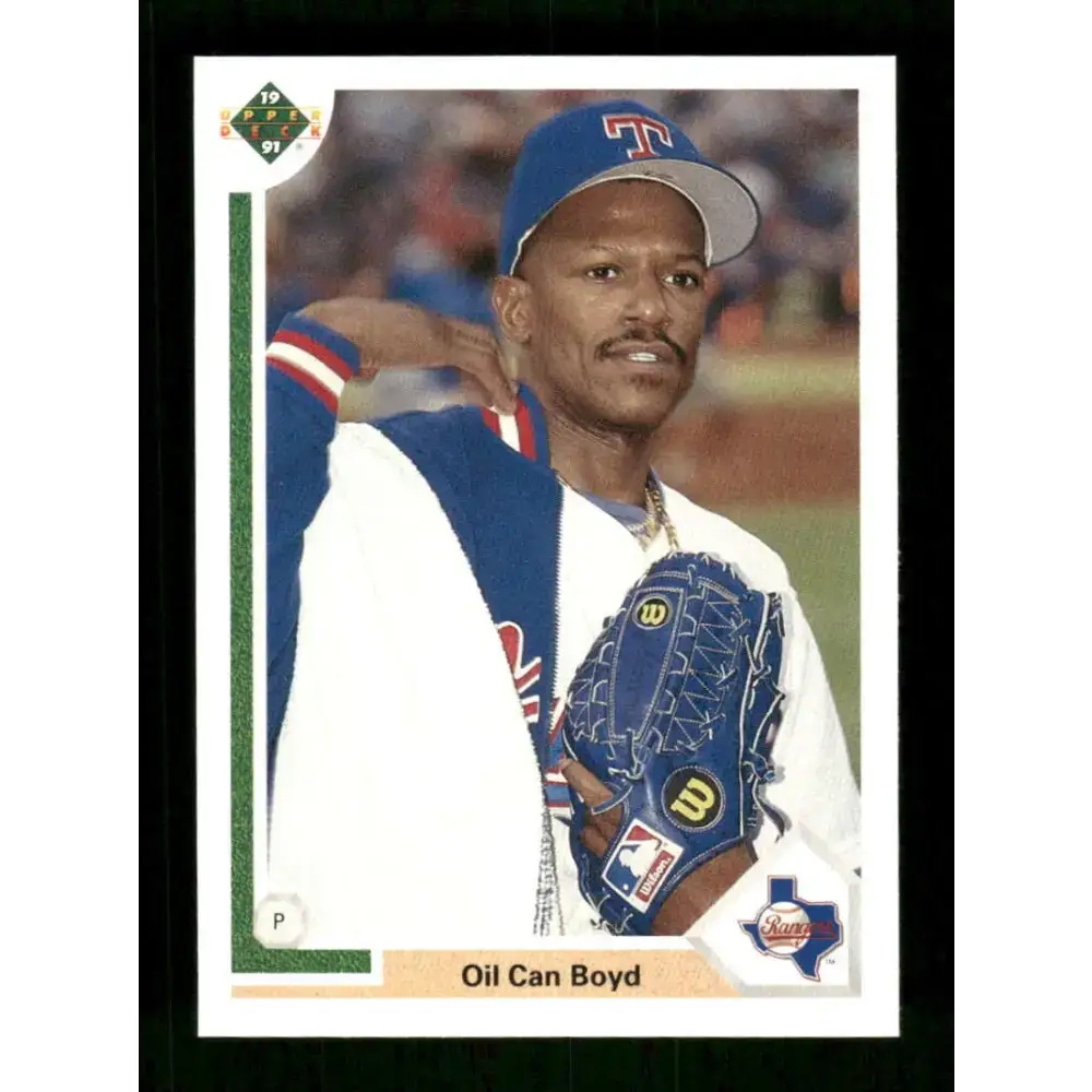 1991 Upper Deck Final Edition #51 Oil Can Boyd EX Excellent Texas Rangers Baseball Card - Baseball Card Single