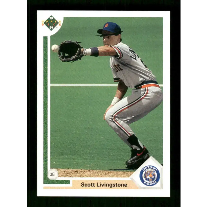 1991 Upper Deck Final Edition #53 Scott Livingstone EX Excellent RC Rookie Detroit Tigers Baseball Card - Baseball Card