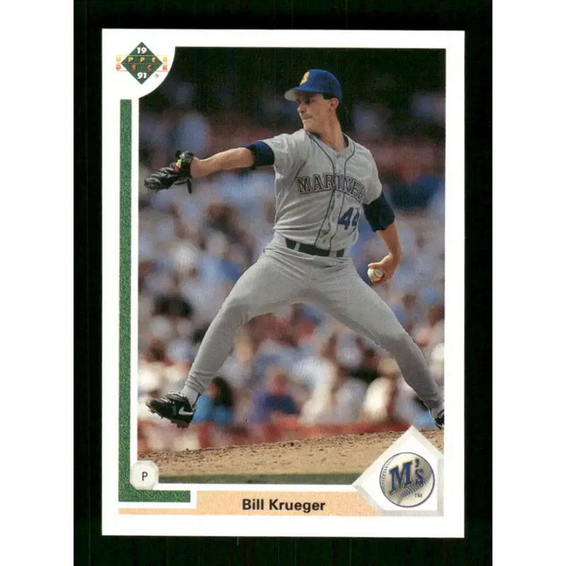 1991 Upper Deck Final Edition #60 Bill Krueger EX Excellent Seattle Mariners Baseball Card - Baseball Card Single