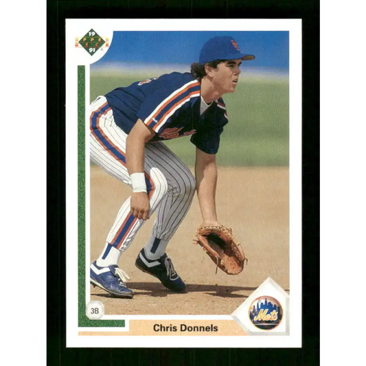 1991 Upper Deck Final Edition #61 Chris Donnels EX Excellent RC Rookie New York Mets Baseball Card - Baseball Card