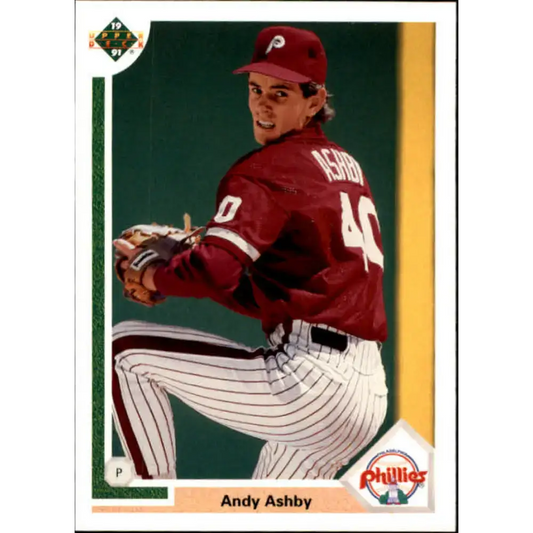 1991 Upper Deck Final Edition #64 Andy Ashby EX Excellent RC Rookie Philadelphia Phillies Baseball Card - Baseball Card