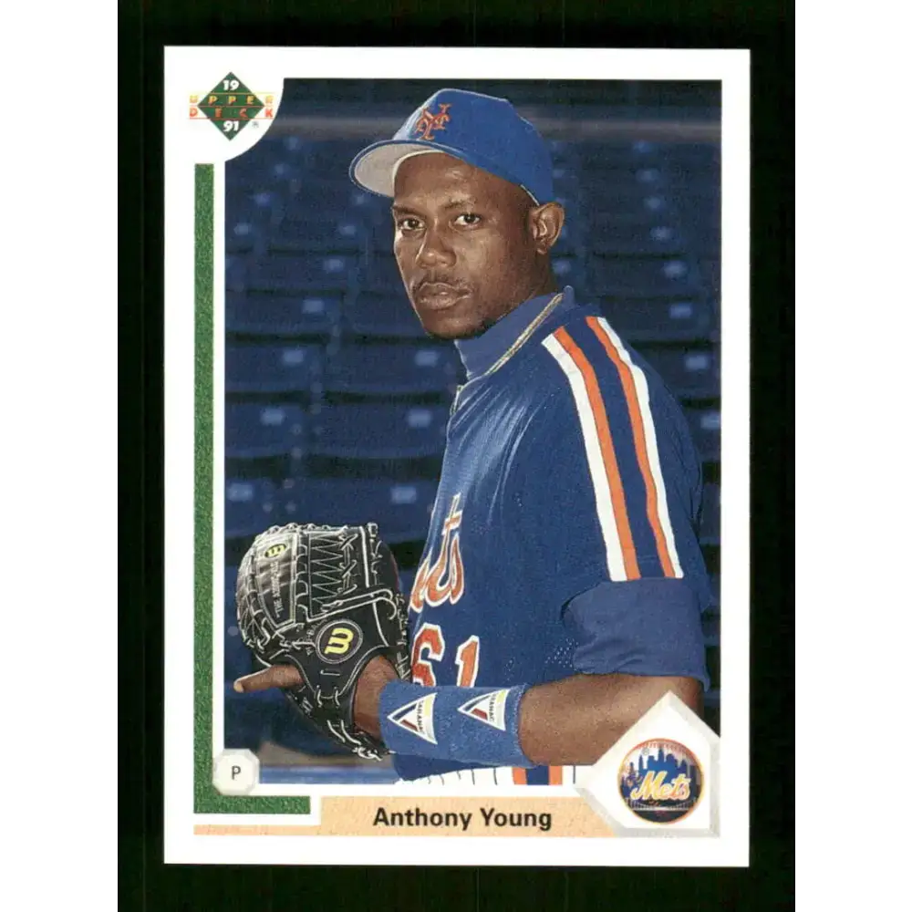 1991 Upper Deck Final Edition #65 Anthony Young EX Excellent RC Rookie New York Mets Baseball Card - Baseball Card