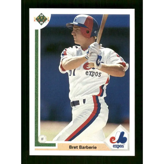 1991 Upper Deck Final Edition #67 Bret Barberie EX Excellent RC Rookie Montreal Expos Baseball Card - Baseball Card