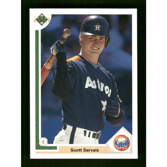 1991 Upper Deck Final Edition #68 Scott Servais EX Excellent RC Rookie Houston Astros Baseball Card - Baseball Card