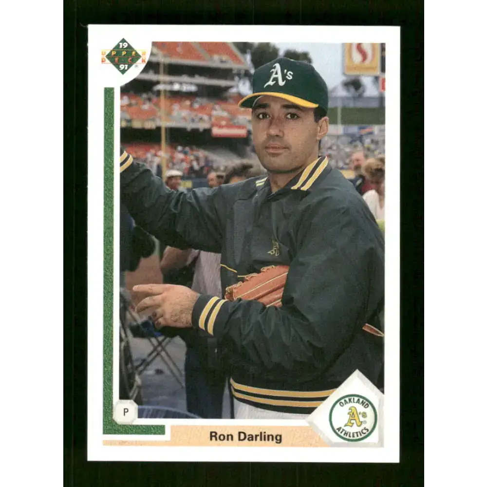1991 Upper Deck Final Edition #69 Ron Darling EX Excellent Oakland Athletics Baseball Card - Baseball Card Single
