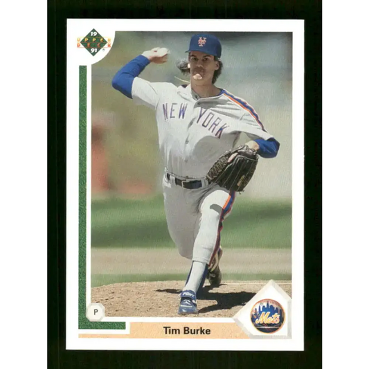 1991 Upper Deck Final Edition #70 Tim Burke EX Excellent New York Mets Baseball Card - Baseball Card