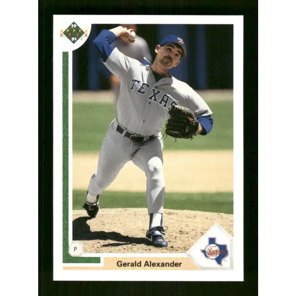 1991 Upper Deck Final Edition #72 Gerald Alexander EX Excellent RC Rookie Texas Rangers Baseball Card - Baseball Card