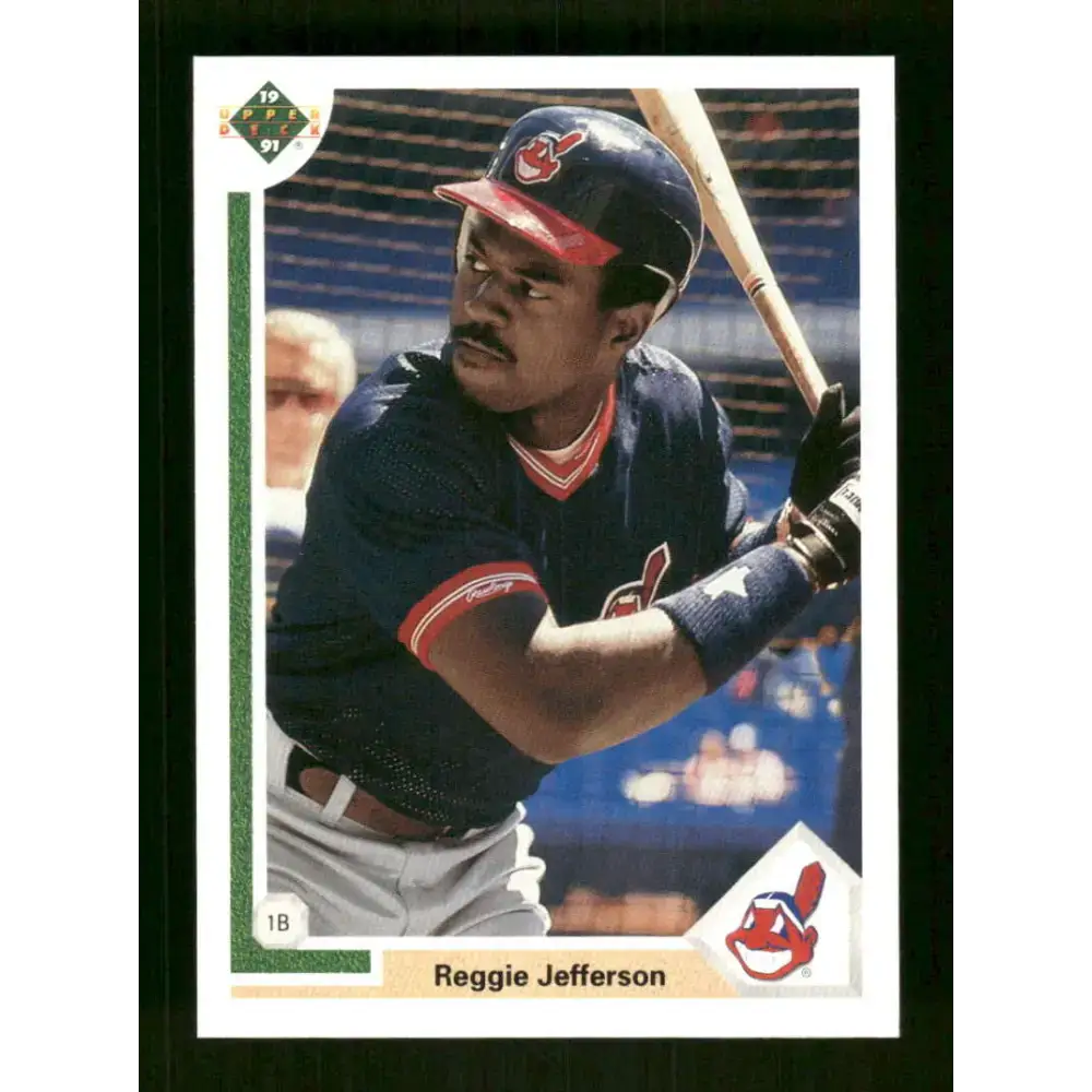 1991 Upper Deck Final Edition #73 Reggie Jefferson EX Excellent Cleveland Indians Baseball Card - Baseball Card Single
