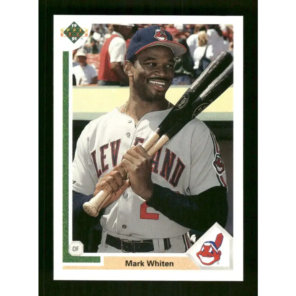 1991 Upper Deck Final Edition #75 Mark Whiten EX Excellent Cleveland Indians Baseball Card - Baseball Card Single