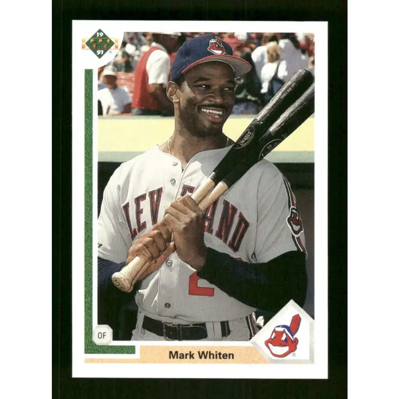 1991 Upper Deck Final Edition #75 Mark Whiten EX Excellent Cleveland Indians Baseball Card - Baseball Card Single