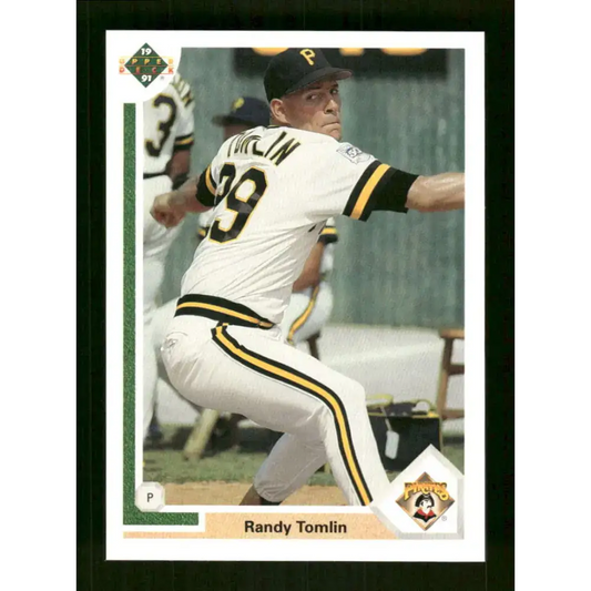 1991 Upper Deck Final Edition #76 Randy Tomlin EX Excellent RC Rookie Pittsburgh Pirates Baseball Card
