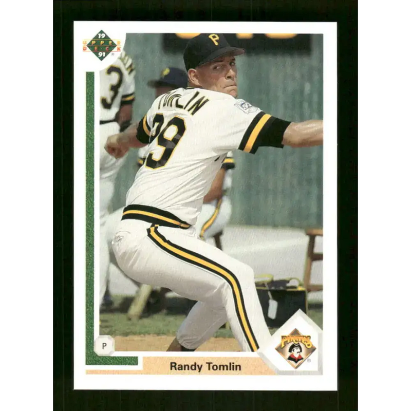 1991 Upper Deck Final Edition #76 Randy Tomlin EX Excellent RC Rookie Pittsburgh Pirates Baseball Card - Baseball Card