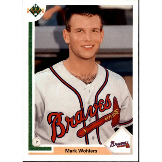 1991 Upper Deck Final Edition #77 Mark Wohlers EX Excellent RC Rookie Atlanta Braves Baseball Card - Trading Cards