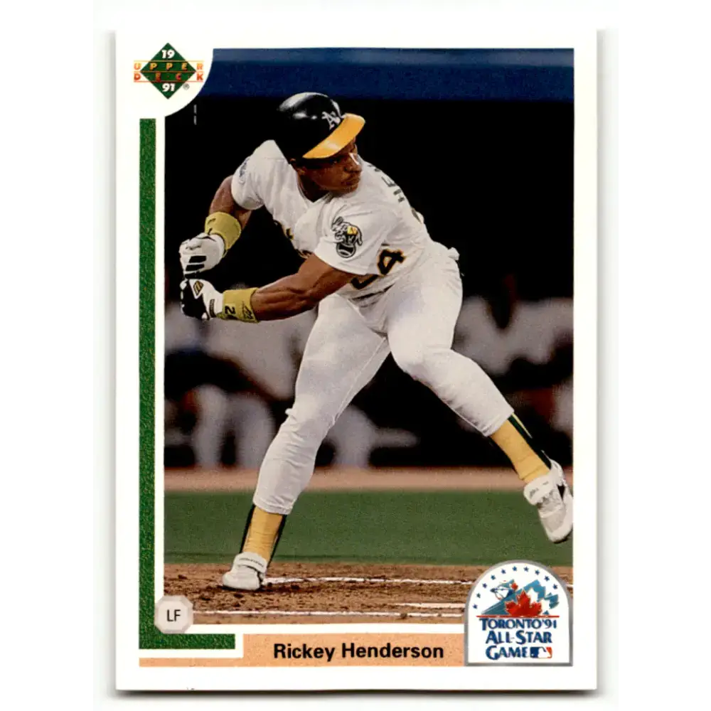 1991 Upper Deck Final Edition #86 Rickey Henderson EX Excellent Oakland Athletics Baseball Card - Baseball Card