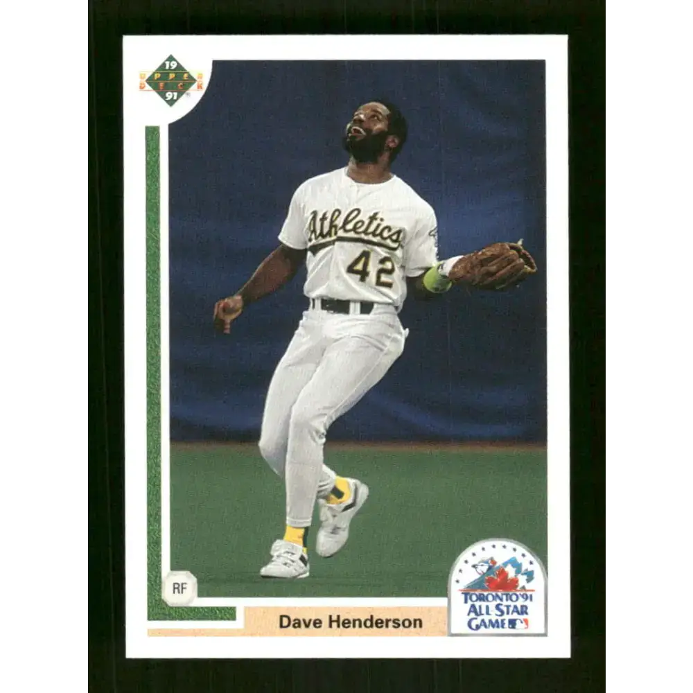 1991 Upper Deck Final Edition #88 Dave Henderson EX Excellent Oakland Athletics Baseball Card - Baseball Card