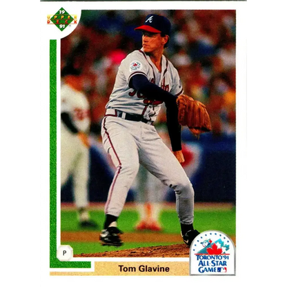 1991 Upper Deck Final Edition #90 Tom Glavine EX Excellent Atlanta Braves Baseball Card - Trading Cards