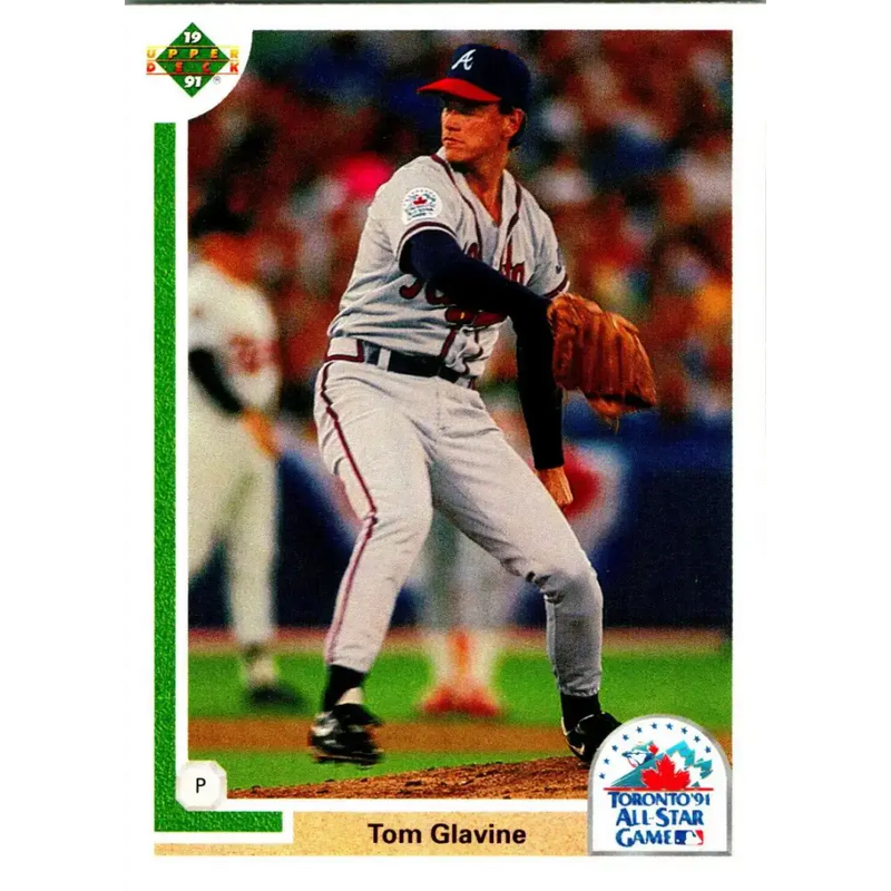 1991 Upper Deck Final Edition #90 Tom Glavine EX Excellent Atlanta Braves Baseball Card - Baseball Card Single